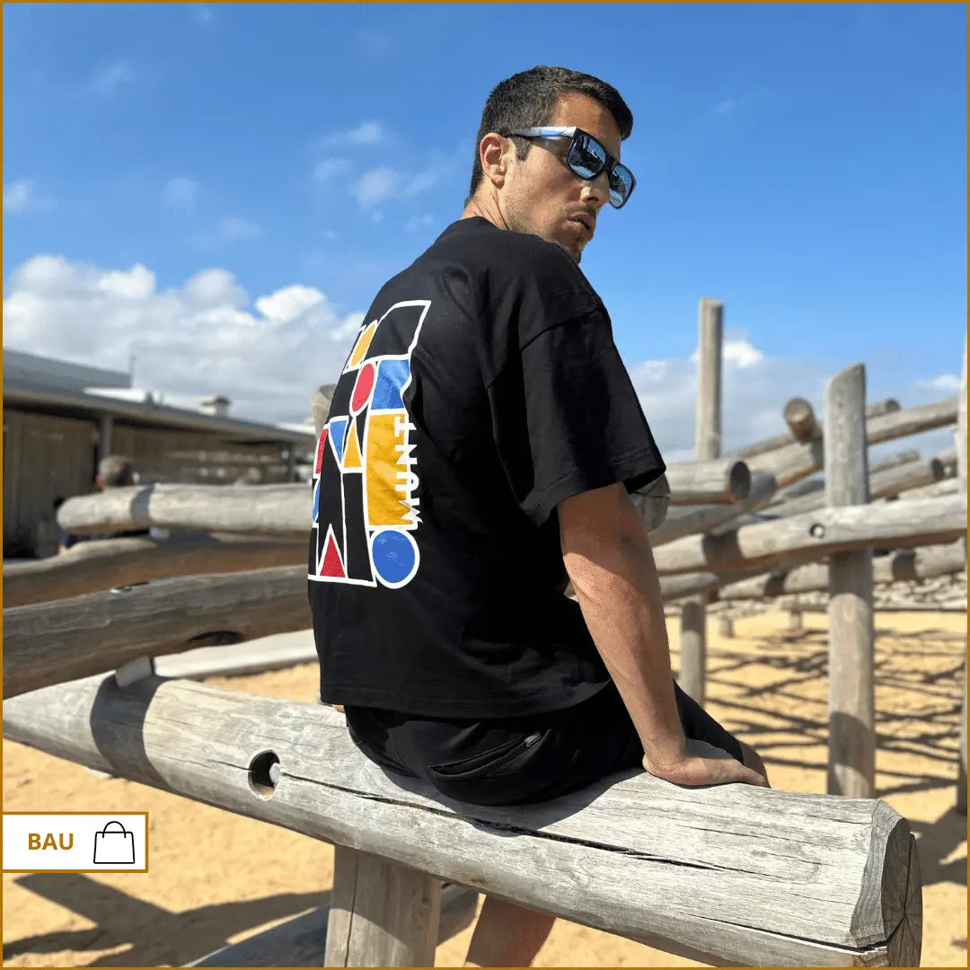 BAU - OVERSIZED BOXY FIT BLACK T-SHIRT