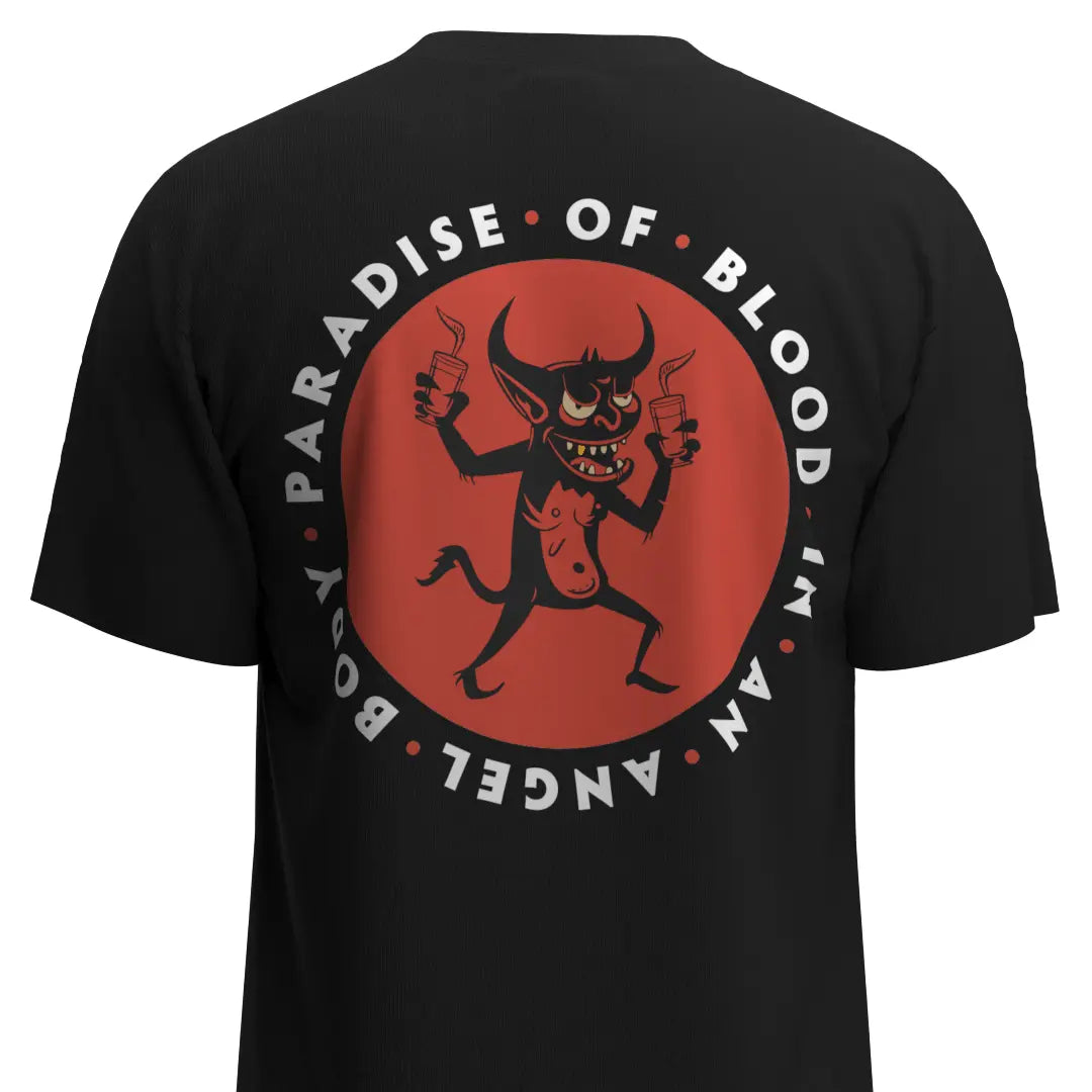 EVIL - CAMISETA NEGRA OVERSIZED BOXY FIT