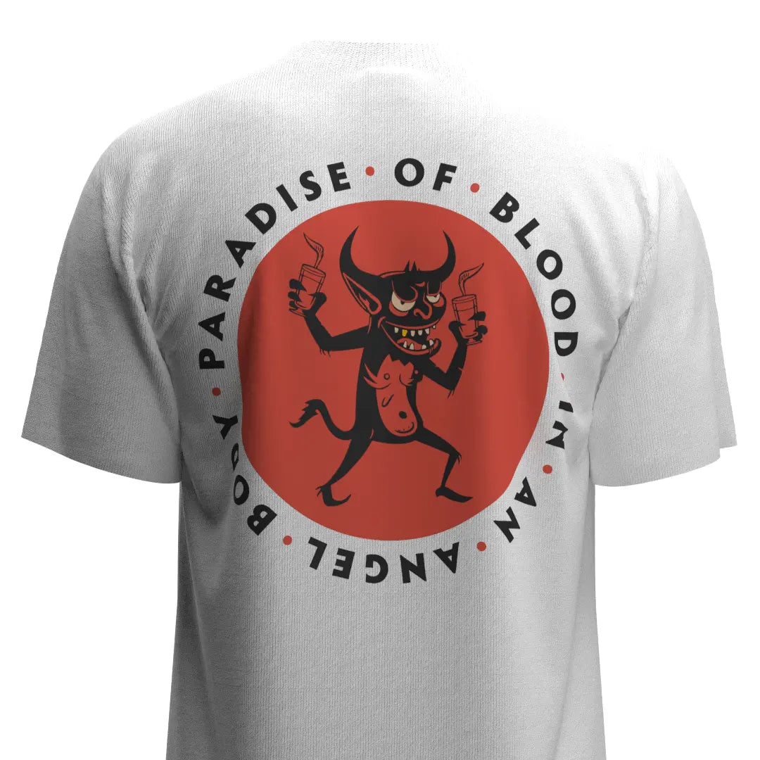 EVIL - OVERSIZED BOXY FIT WHITE T-SHIRT
