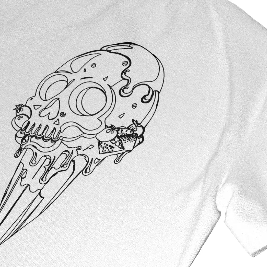 ICE CREAM - OVERSIZED BOXY FIT WHITE T-SHIRT