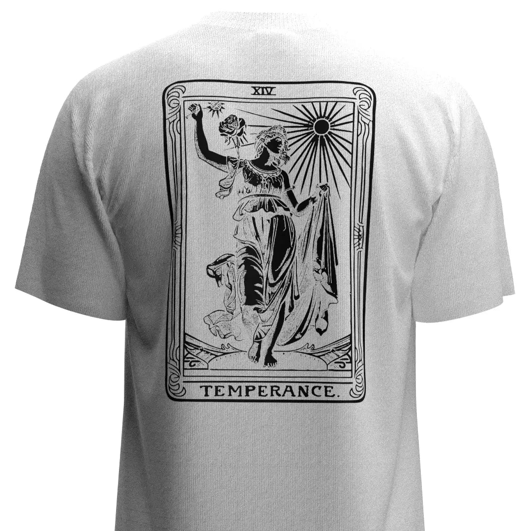 TEMPERANCE- OVERSIZED BOXY FIT WHITE T-SHIRT
