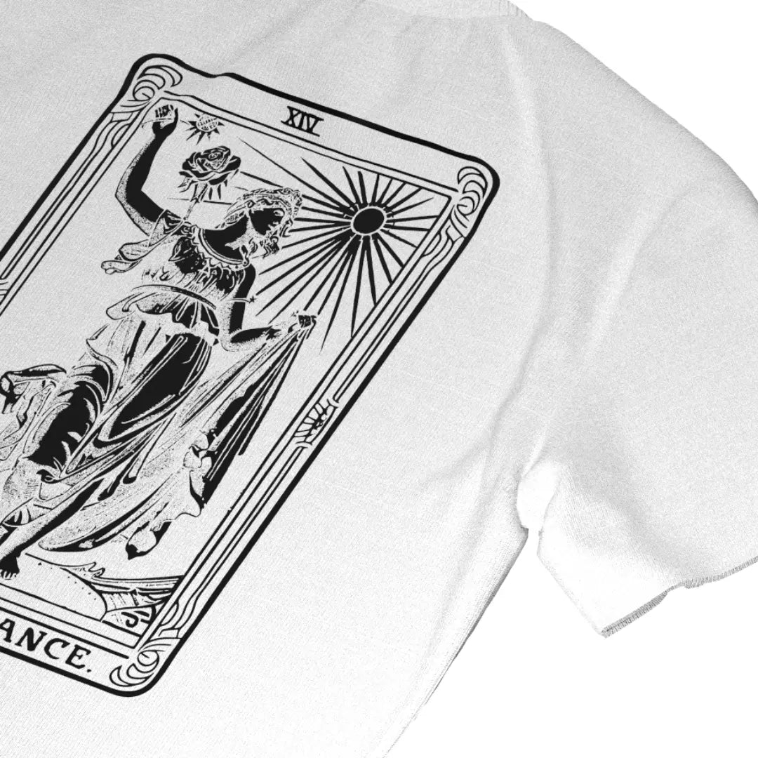 TEMPERANCE- OVERSIZED BOXY FIT WHITE T-SHIRT