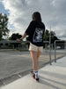 TEMPERANCE- CAMISETA NEGRA OVERSIZED BOXY FIT