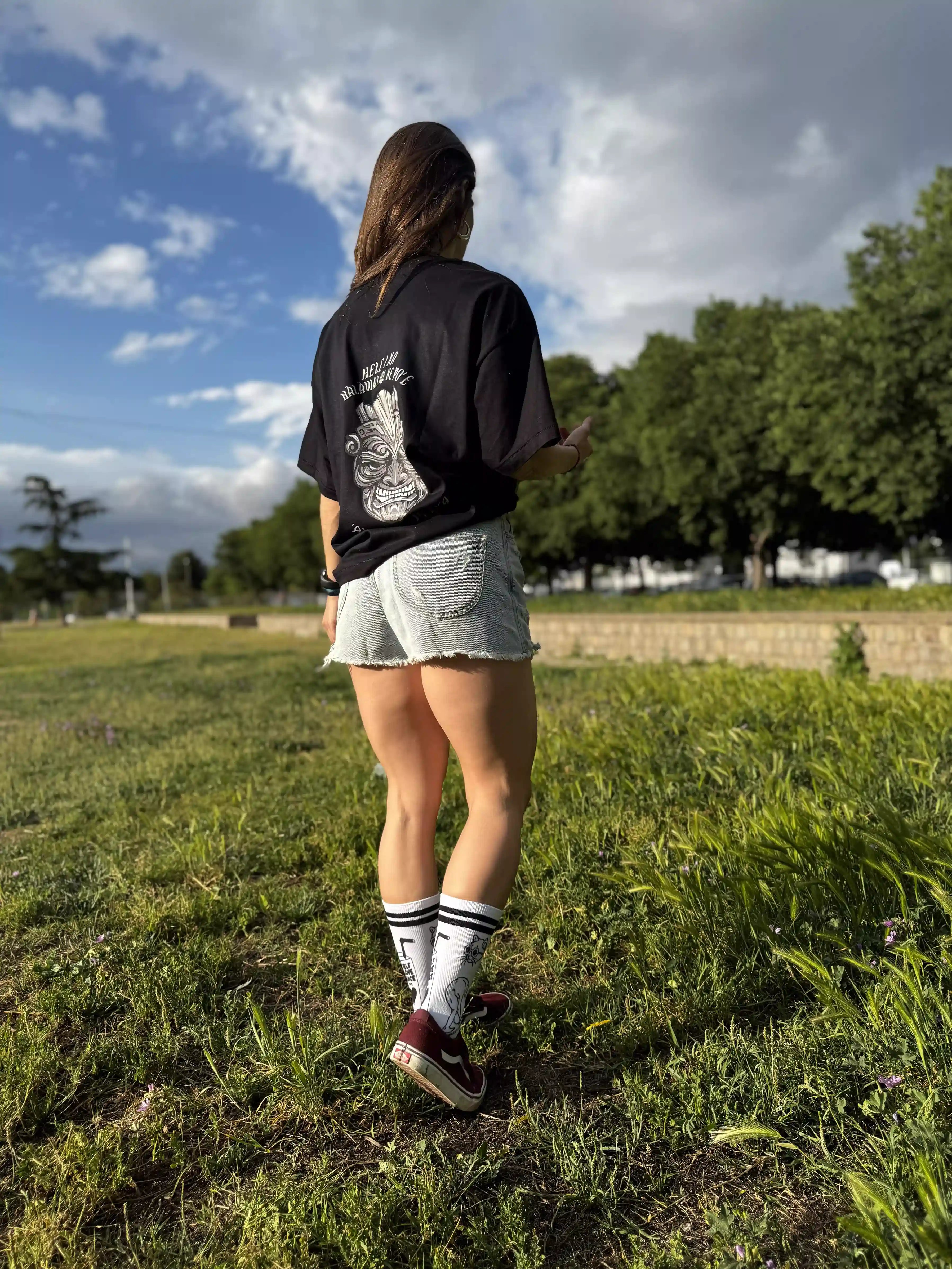 MASK - OVERSIZED BOXY FIT BLACK T-SHIRT