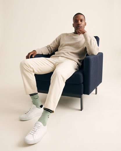 Worn: the Flower pair with cream trousers and white sneakers.